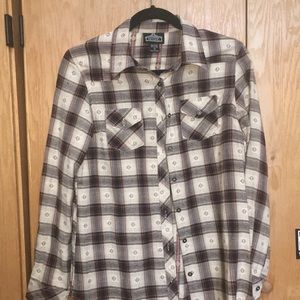 long sleeve plaid shirt